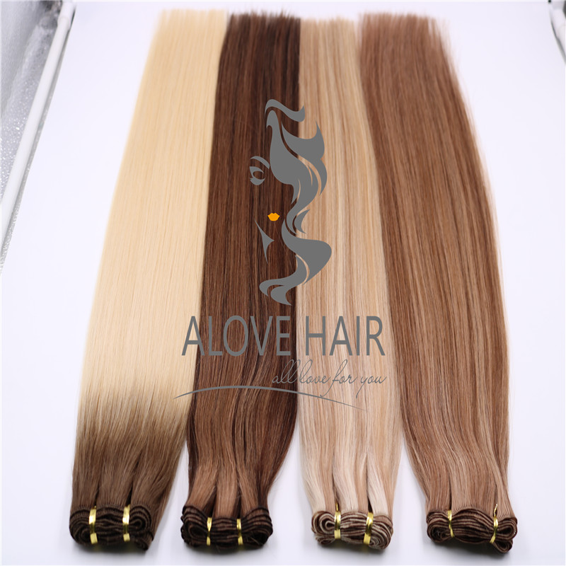 European hair hand tied extensions vendor in China 